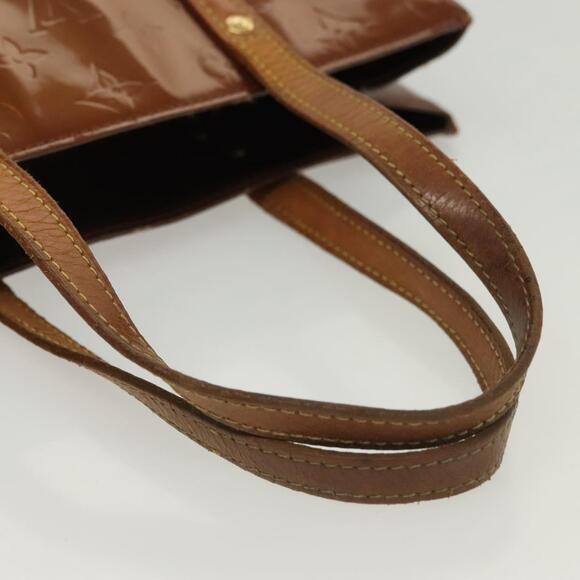LOUIS VUITTON Monogram Vernis Reade MM Hand Bag Bronze M91143 - Picture 8 of 13